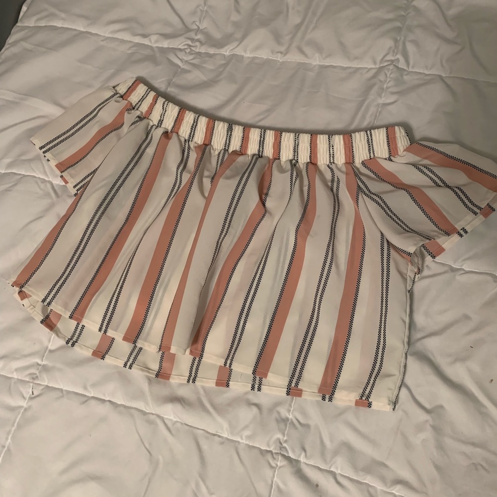 Off the shoulder crop top